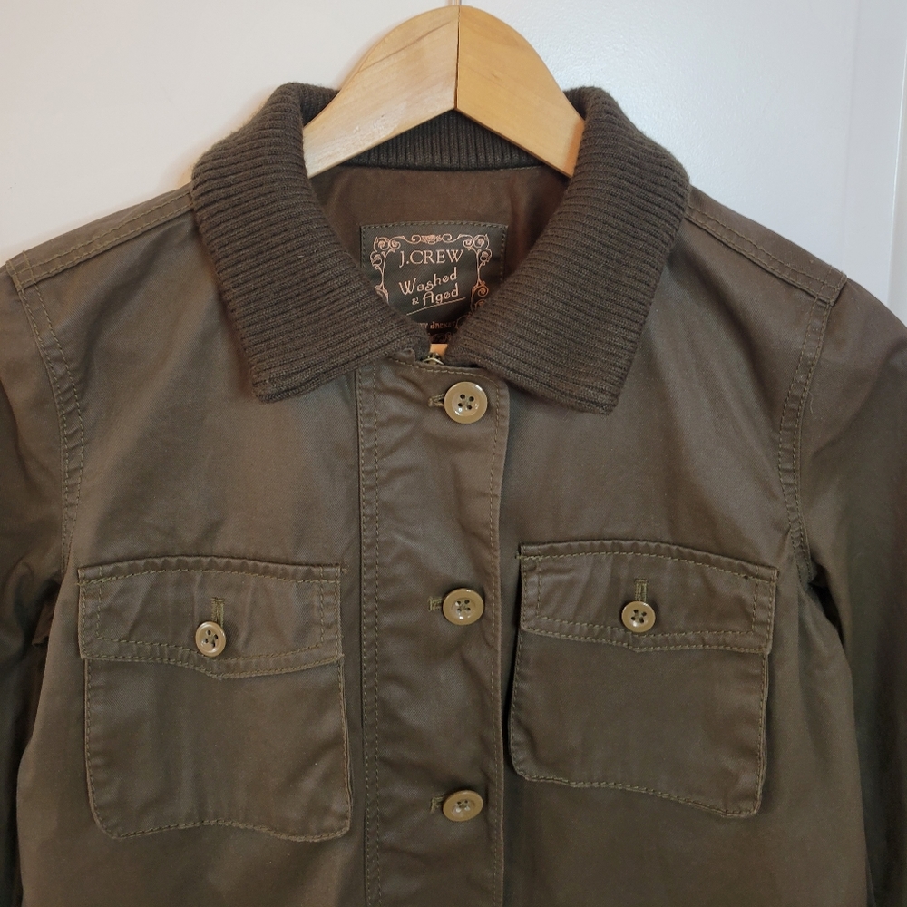 J. CREW Washed & Aged Utility Jacket-Size XS - Picture 7 of 8